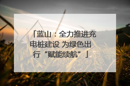 蓝山：全力推进充电桩建设 为绿色出行“赋能续航”