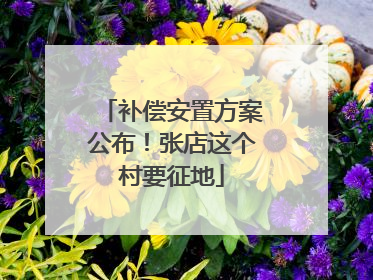 补偿安置方案公布！张店这个村要征地
