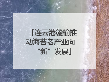 连云港赣榆推动海苔老产业向“新”发展