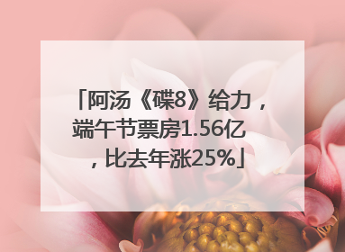 阿汤《碟8》给力，端午节票房1.56亿，比去年涨25%