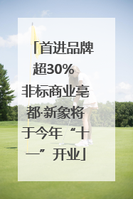 首进品牌超30% 非标商业亳都·新象将于今年“十一”开业
