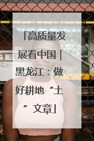 高质量发展看中国｜黑龙江：做好耕地“土”文章
