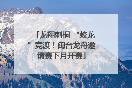龙翔刺桐 “蛟龙”竞渡！闽台龙舟邀请赛下月开赛