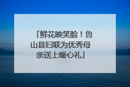 鲜花映笑脸！鲁山县妇联为优秀母亲送上暖心礼