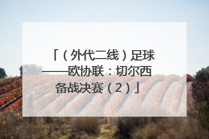 （外代二线）足球——欧协联：切尔西备战决赛（2）