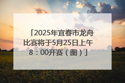 2025年宜春市龙舟比赛将于5月25日上午8：00开赛（图）