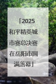 2025和平精英城市赛总决赛在岳阳市圆满落幕