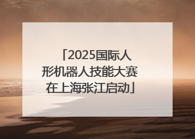 2025国际人形机器人技能大赛在上海张江启动