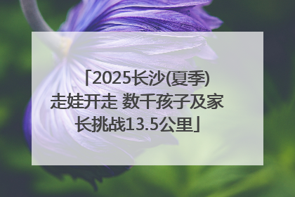 2025长沙(夏季)走娃开走 数千孩子及家长挑战13.5公里